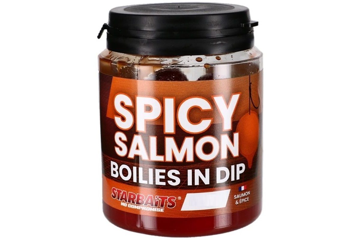 Starbaits Boilies v dipe Spicy Salmon 150g
