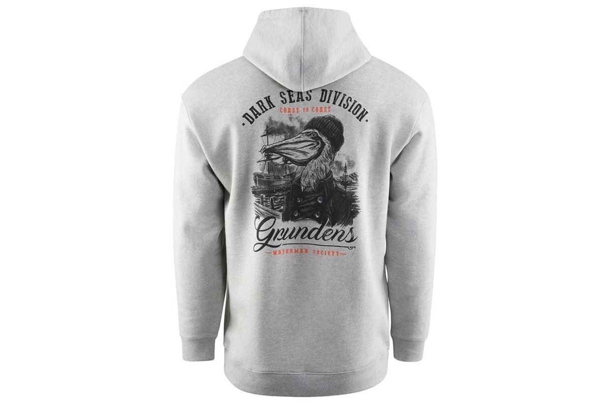 Grundéns Mikina Dark Seas X Grundens Portsmith Hoodie Athletic Heather