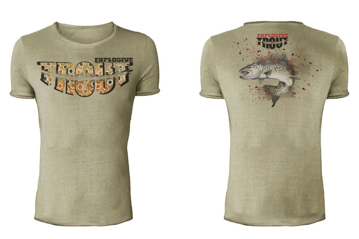 Hotspot Design Tričko Vintage Explosive Trout