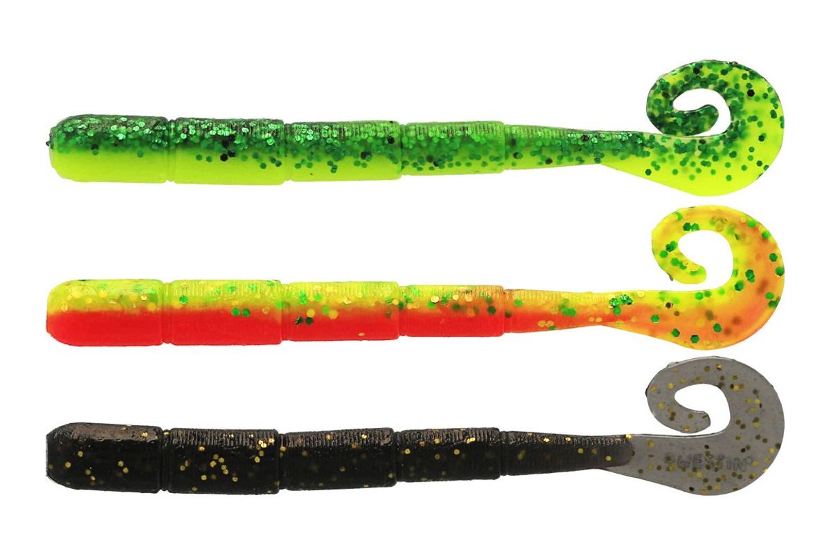 Westin Umělá Nástraha Ned Worm Curltail Dark Water Mix 23