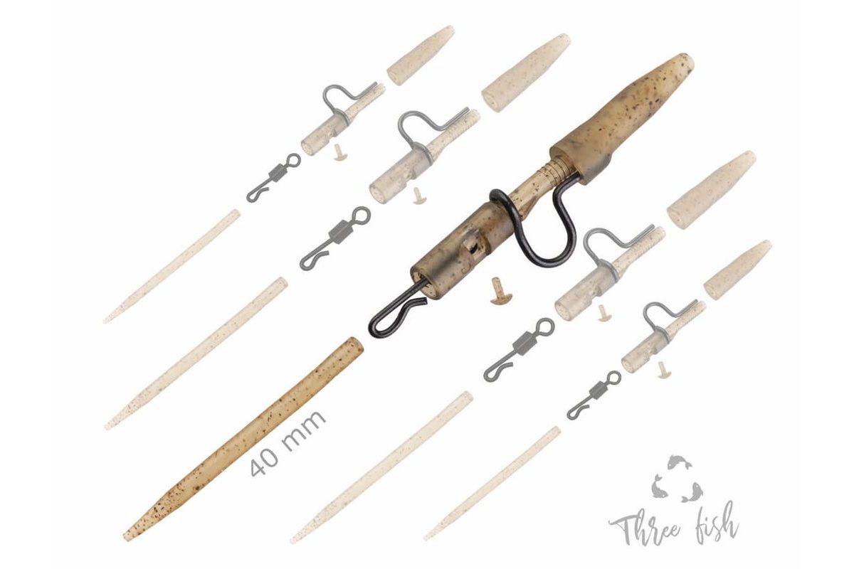 Zfish Závesy Heavy Duty Clip Complete Pin Set 40mm