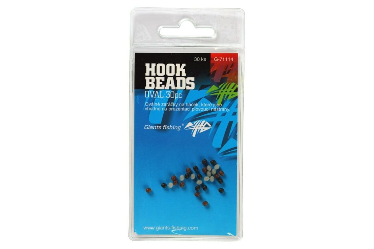 Giants Fishing Zarážka na háček Hook Beads Oval 30ks