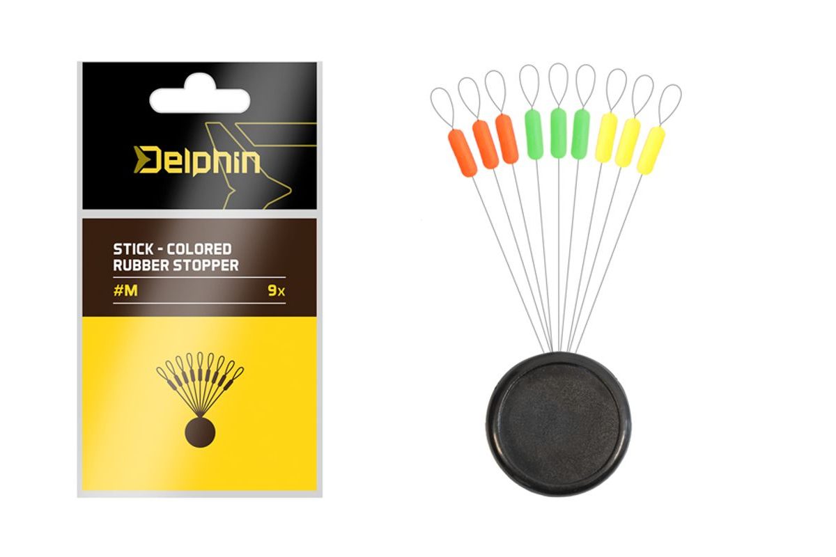 Delphin Zarážky Stick Colored Rubber Stopper M