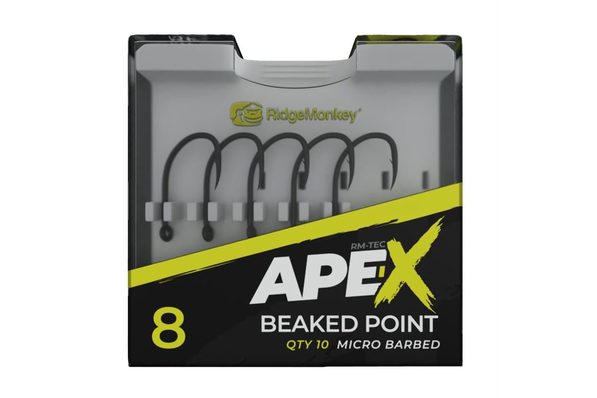 RidgeMonkey Háček Ape-X Beaked Point Barbed 10ks