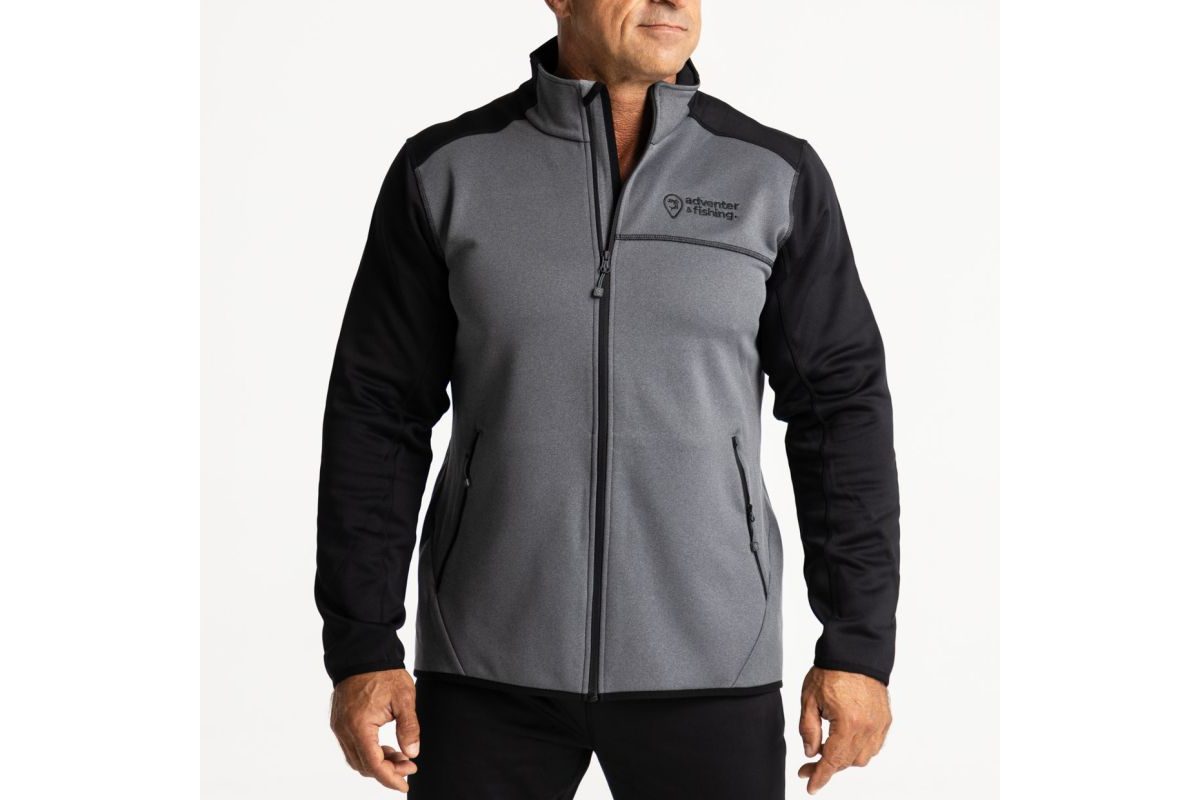 Adventer & fishing Hriaca mikina Prostretch Steel & Black