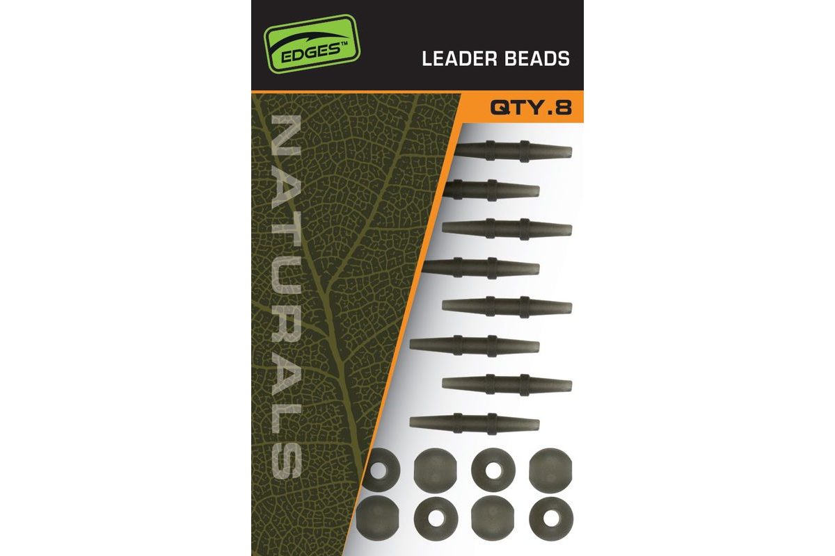 Fox Montáž Edges Naturals Leader Korálky 8 ks