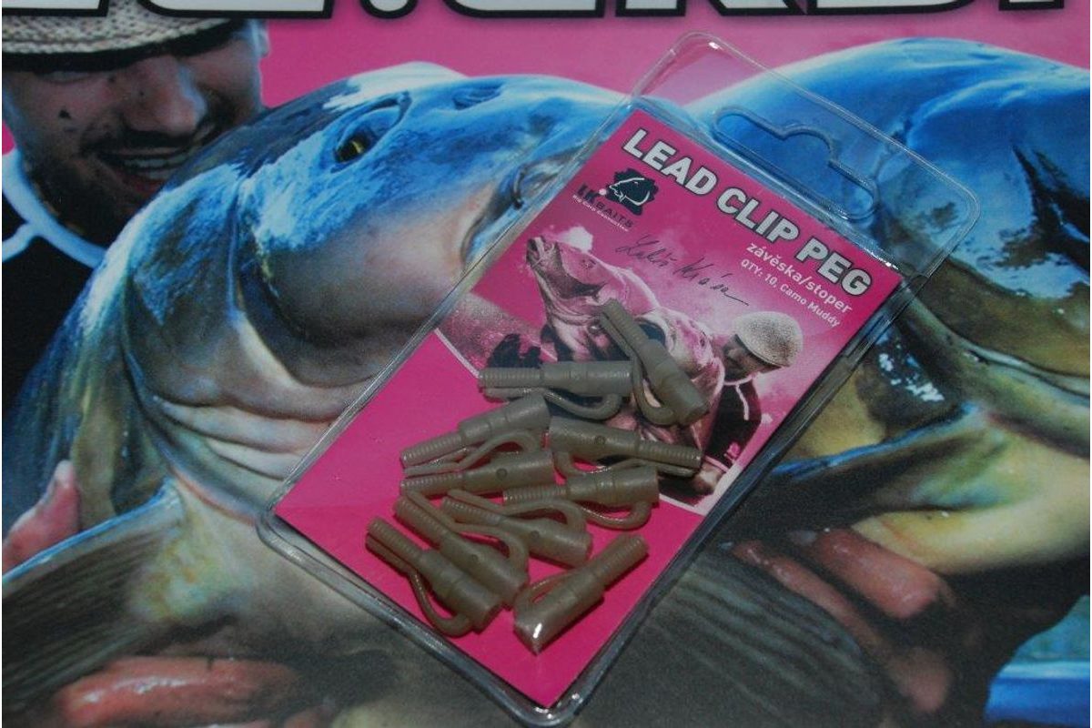 LK Baits Lead Clip Peg Camo Muddy