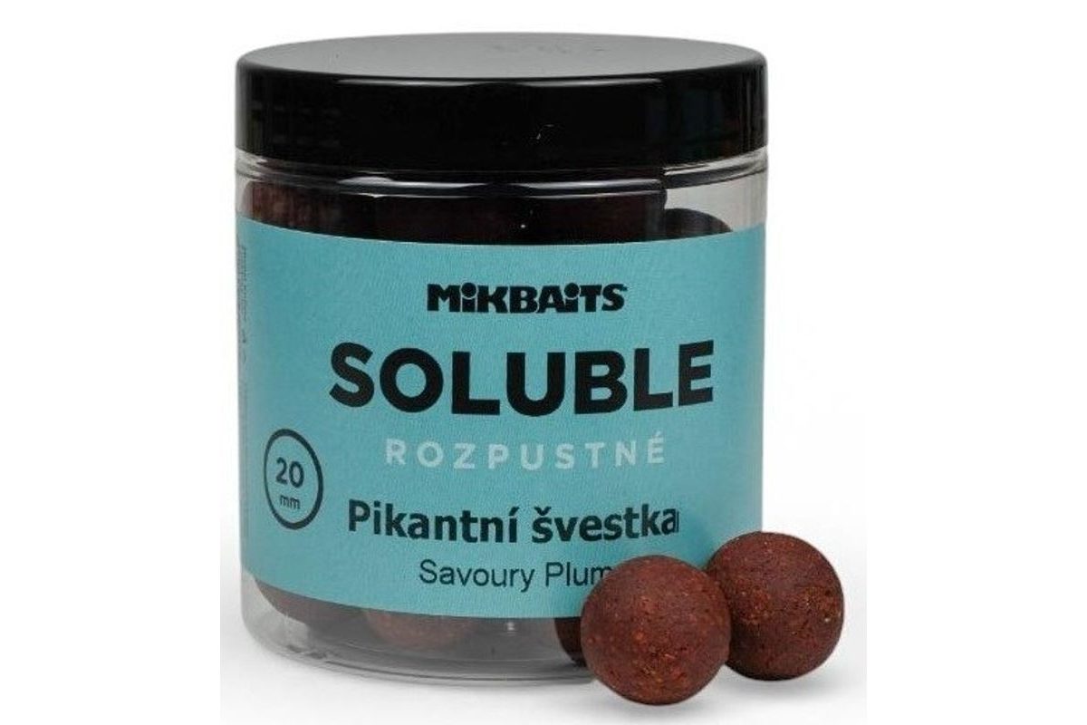 Mikbaits Rozpustné boilies Soluble Pikantní švestka 250ml
