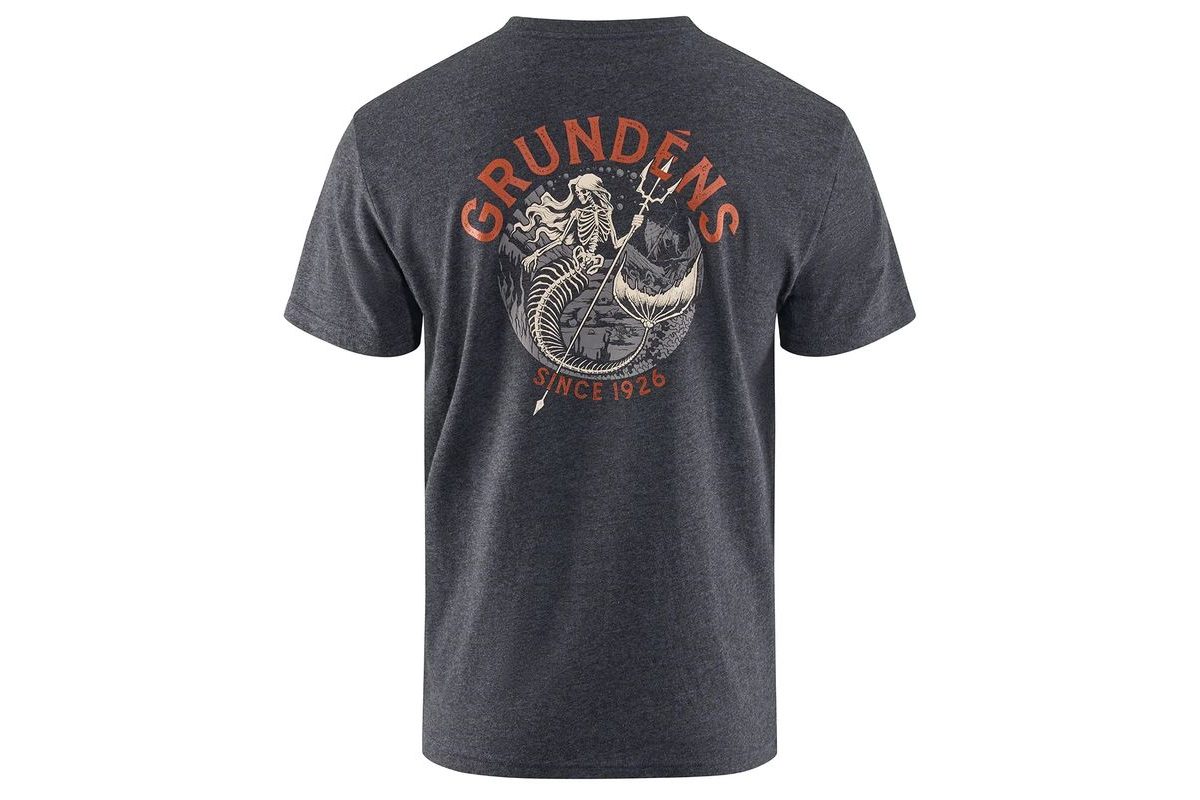 Grundéns Triko Dead Reckoning SS T-Shirt Heather Charcoal