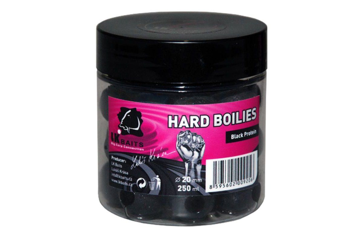 LK Baits Boilie Lukáš Krása HARD Boilies Black Protein 250ml