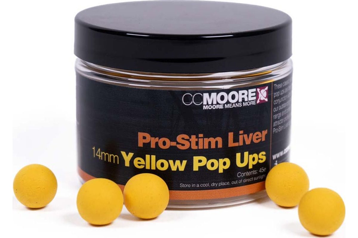 CC Moore Plovoucí boilie Pro-Stim Liver Pop Ups Yellow