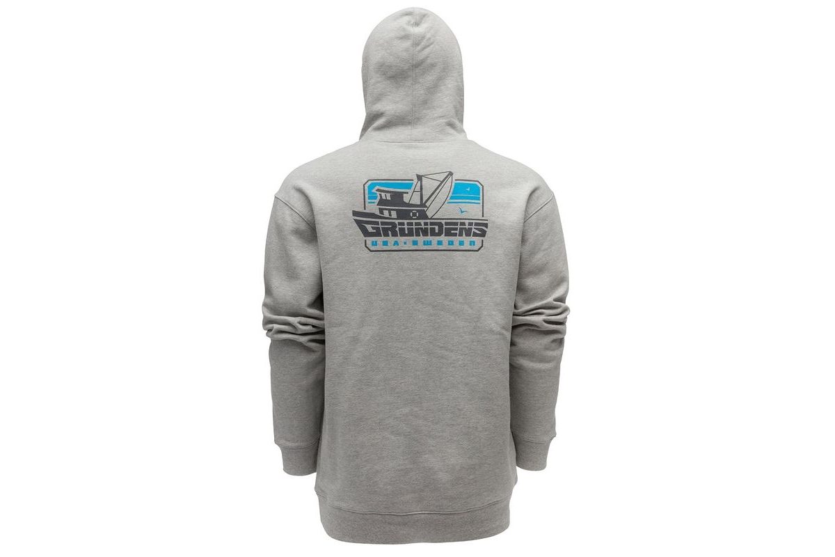 Grundéns Mikina Displacement DWR Hoodie Commercial Boat Athletic Heather