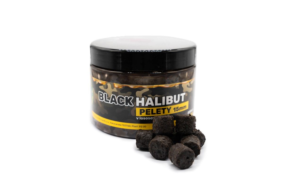 Chyť a pusť Pelety Black Halibut v lososovém proteinu 500ml