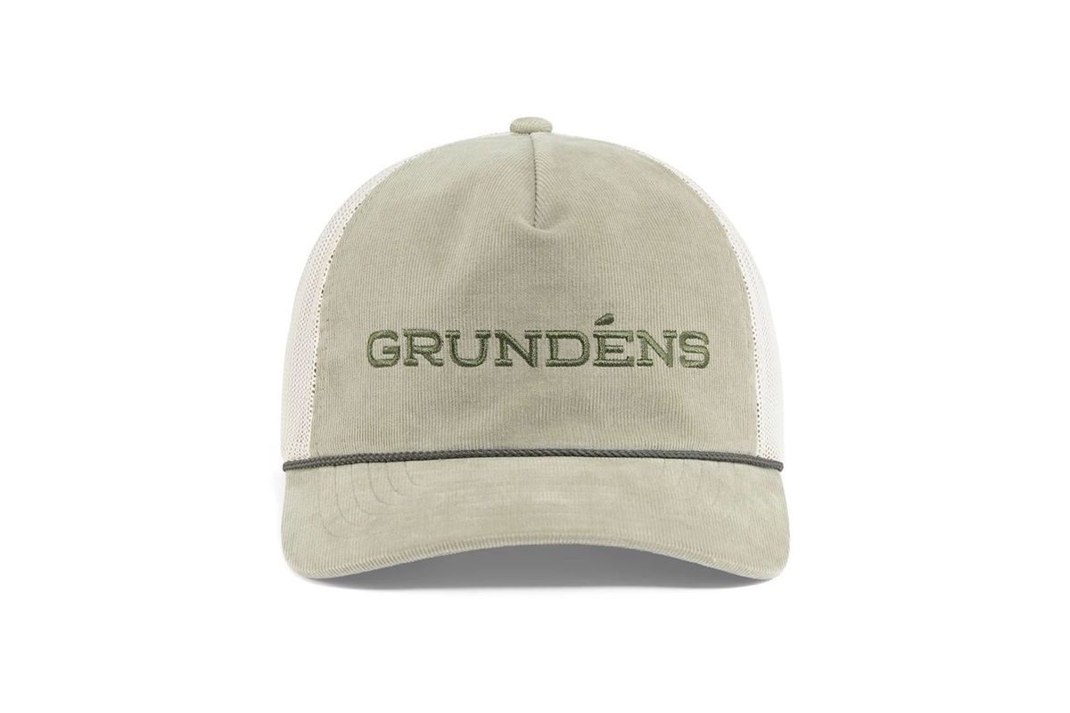 Grundéns Šiltovka Cord Wordmark Trucker Light Olive O/S