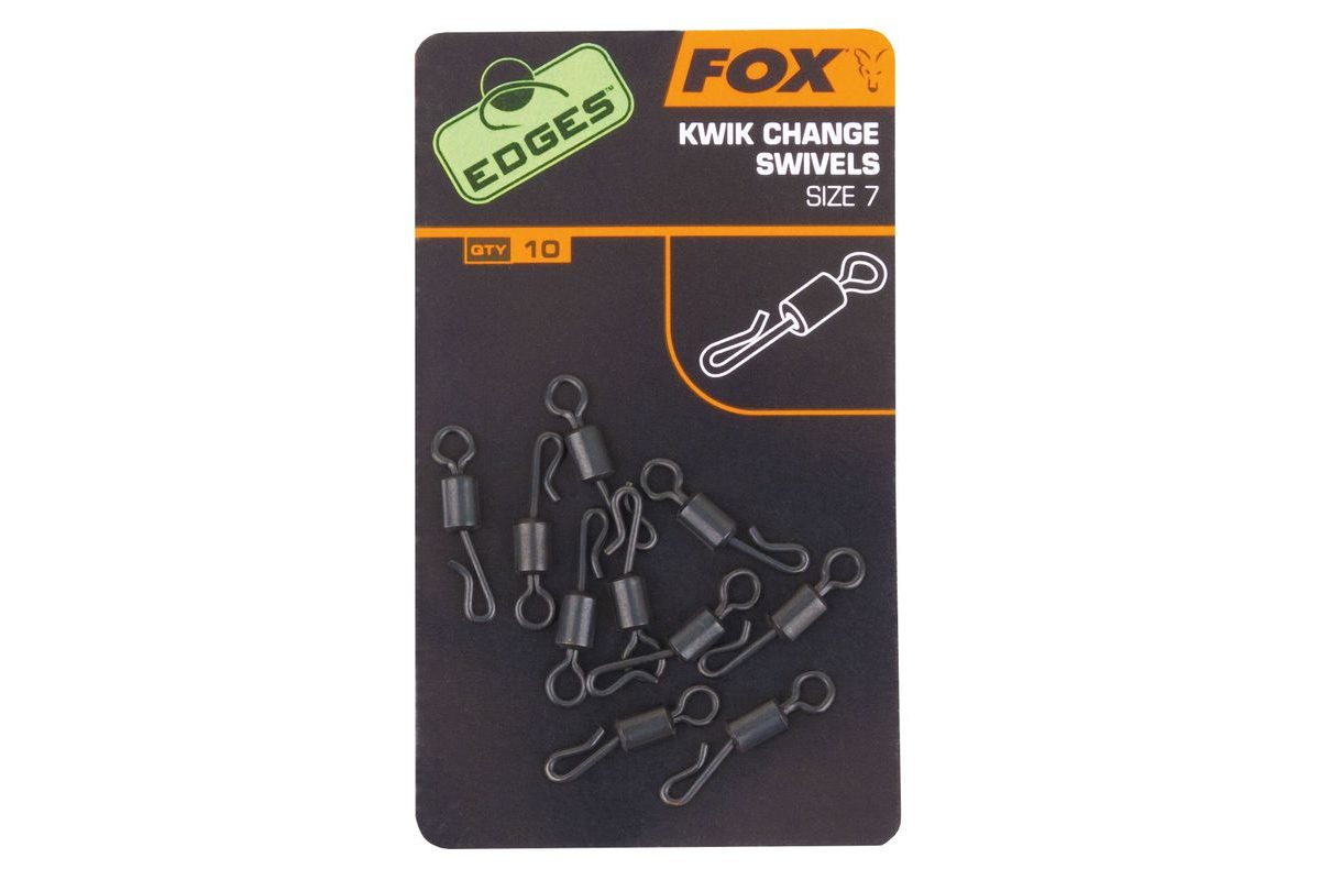 Fox Rychlovýměnné obratlíky Edges Kwik Change Swivel 10ks