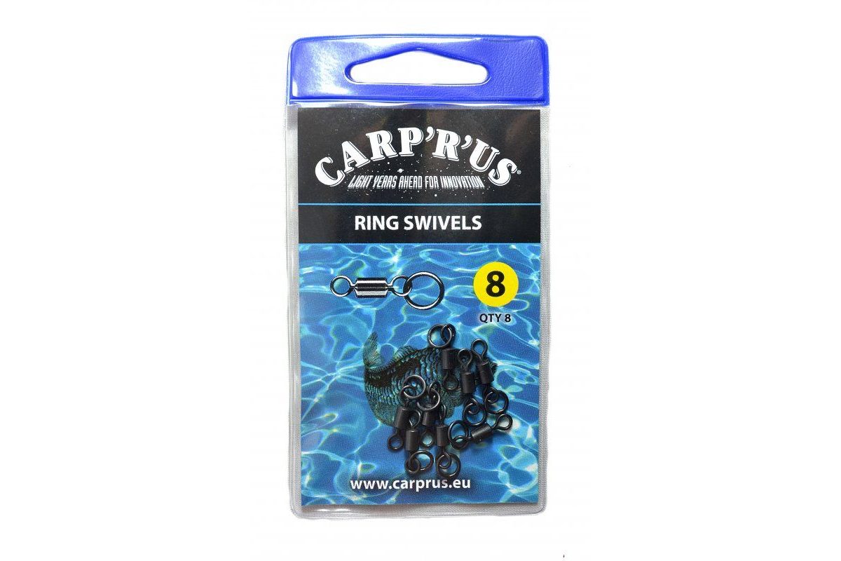 Carp ´R´ Us Obatlíky s koužkem Ring Swivel vel.8 8ks