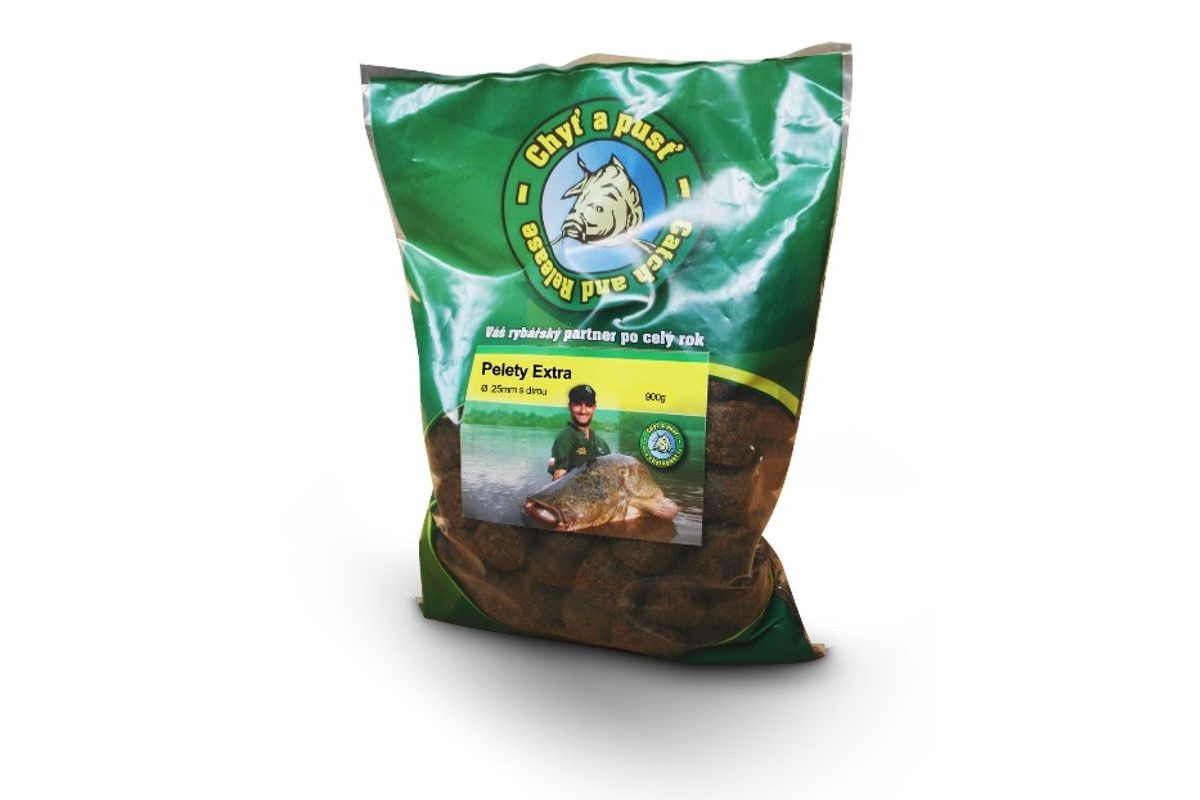 Chyť a pusť Pelety Extra 25mm 900g