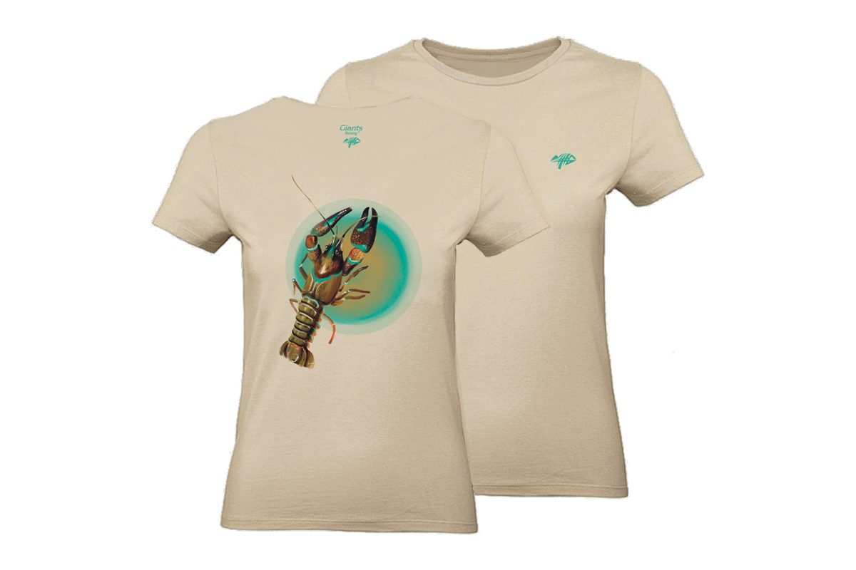 Giants fishing Tričko dámské béžové Rak