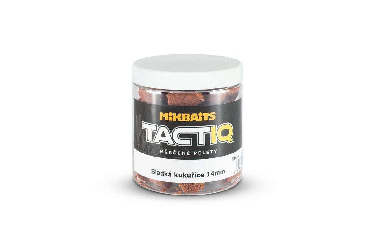 Mikbaits Měkčené pelety TactiQ Sladká kukuřice 250ml