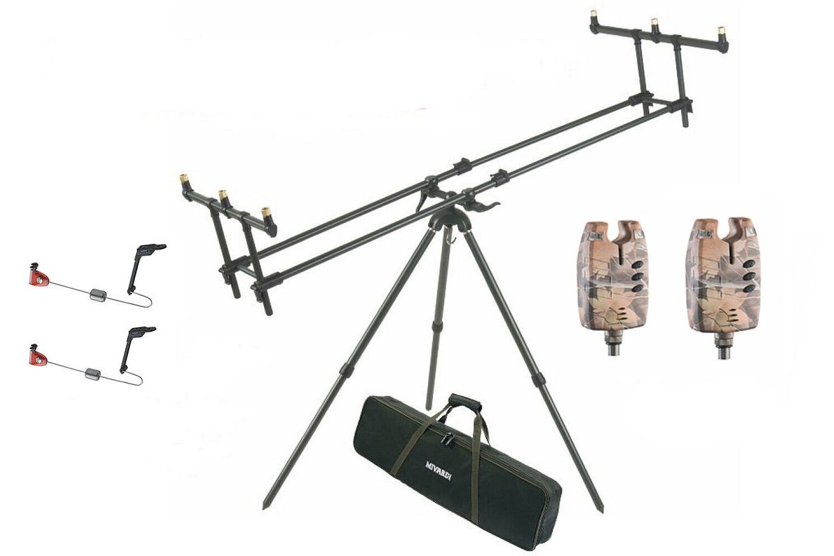 Mivardi Stojan Tripod Premium + ZDARMA 2 x Hlásič EASY Camo a 2 x Swing EASY