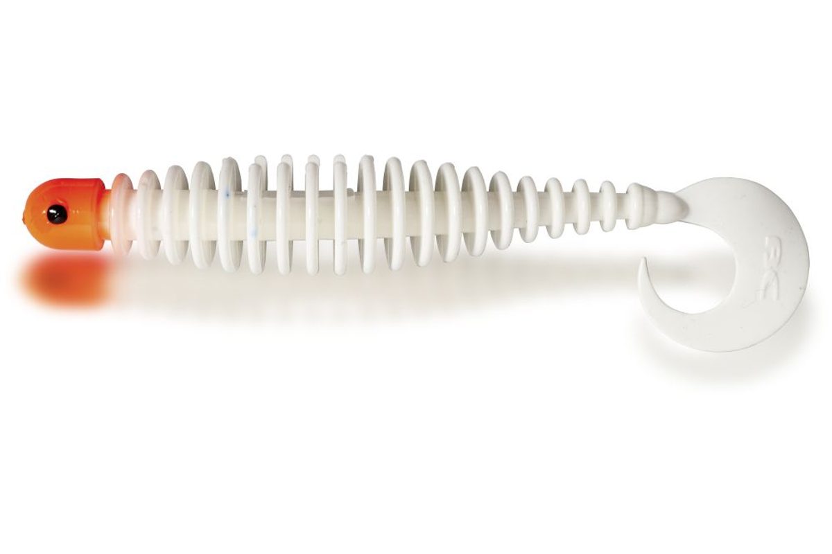 Black Cat Gumová nástraha Curly Worm Red Head