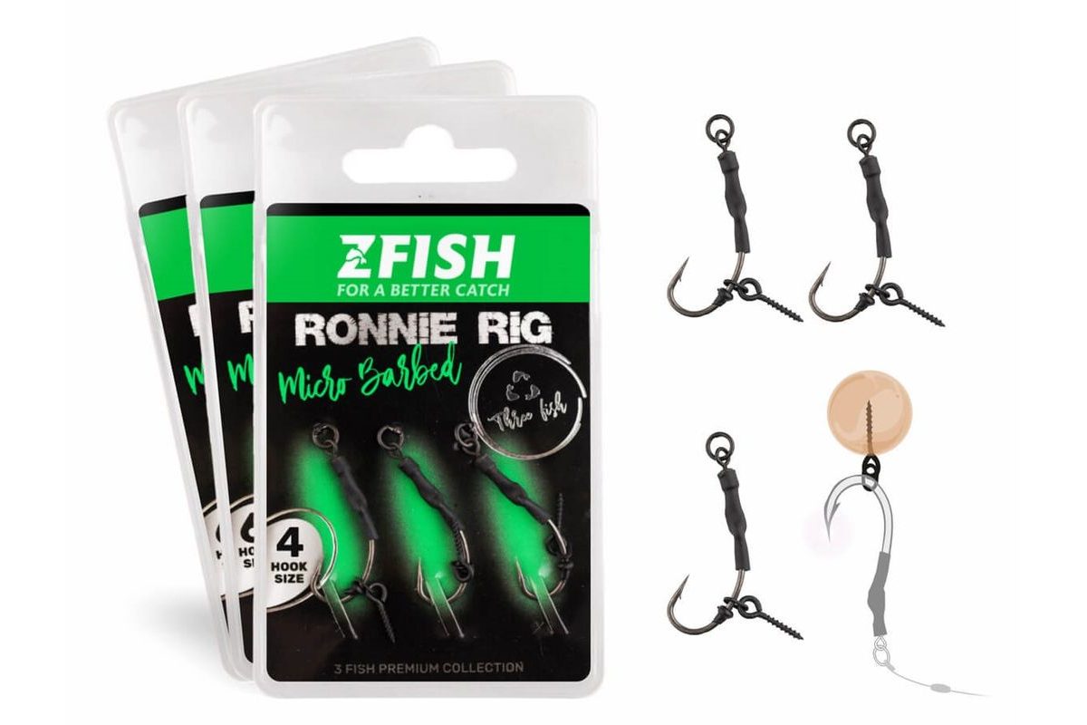 Zfish Návazec Ronnie Rig 3ks