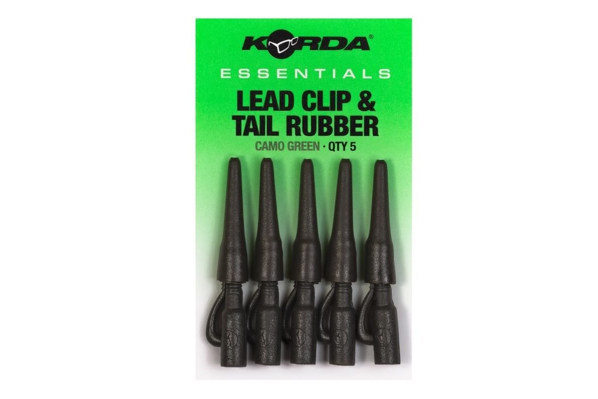 Korda Závesky Essentials Lead Clips & Tail Rubbers 5ks