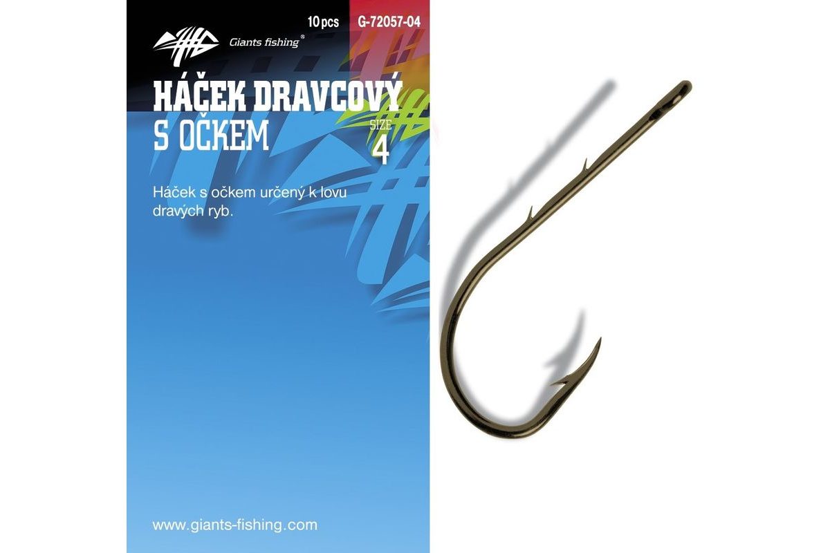 Giants Fishing Háčik dravcový s očkom 10ks