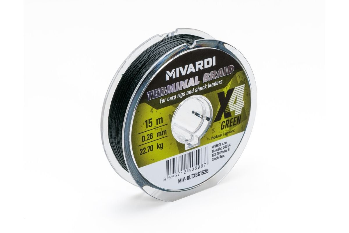 Mivardi Šnúra Terminal X4 braid zelená 15m