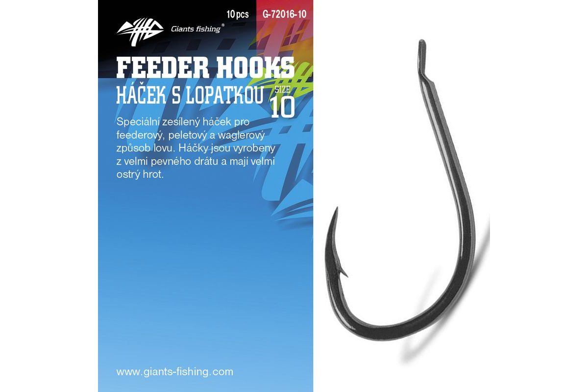 Giants Fishing Háčky s lopatkou Feeder 10ks