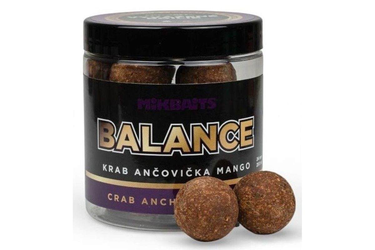 Mikbaits Boilies Fanatica Balance Krab Ančovička Mango 250ml