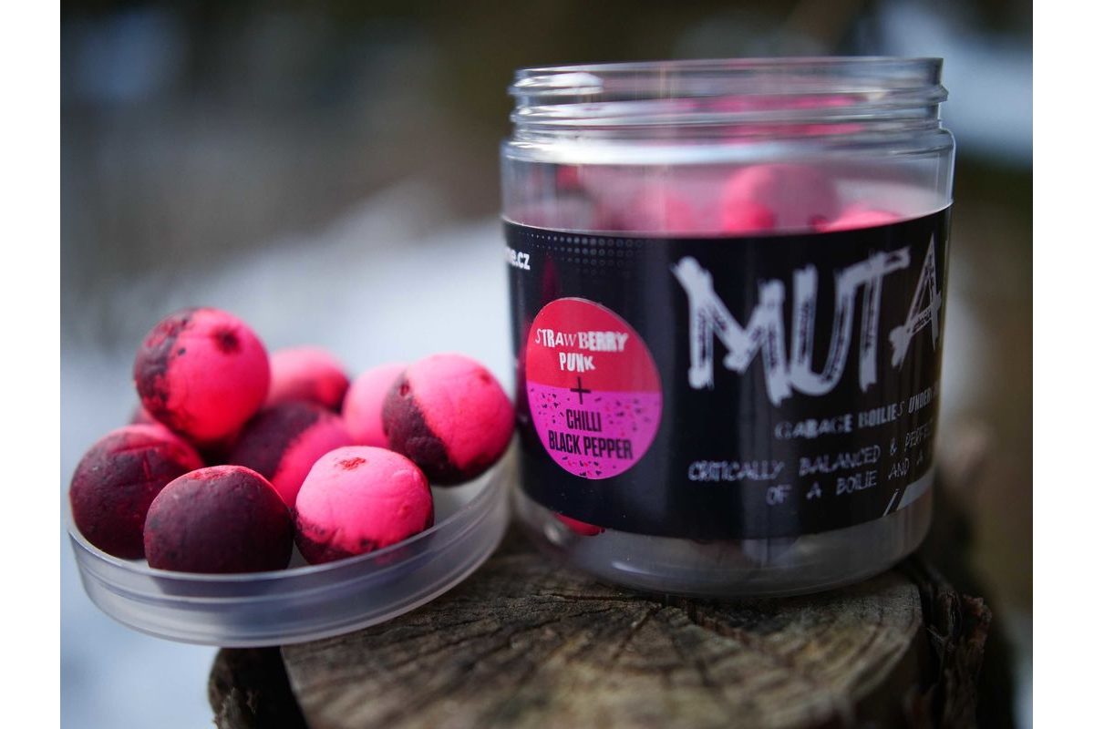G.B.U. Boilies Mutant Strawberry Punk + Chilli + Black Pepper 130g