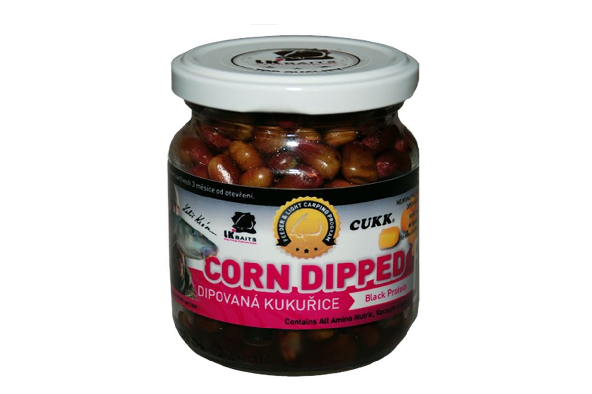 LK Baits Dipovaná kukuřice 220ml