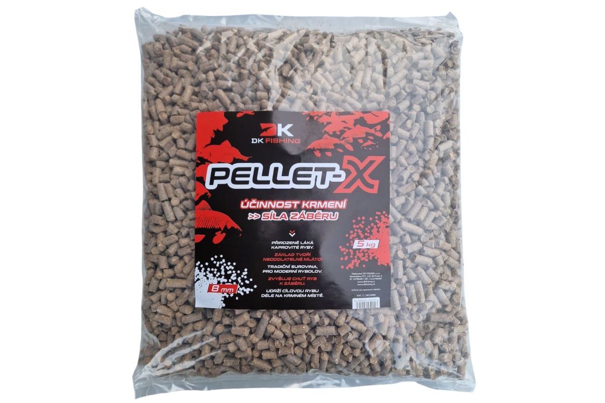 DK Fishing Pelety z mláta Pellet-X 8mm 5kg