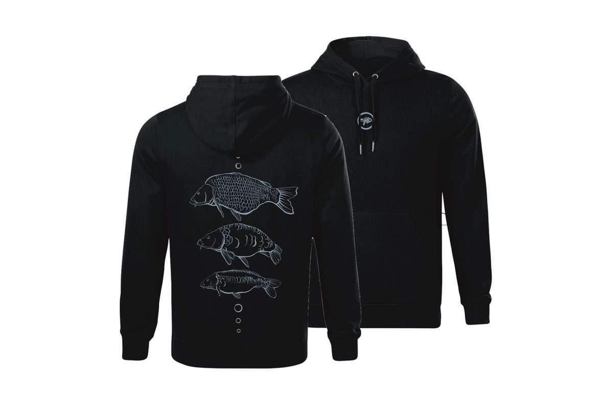 Giants Fishing Mikina pánská černá Tři kapři