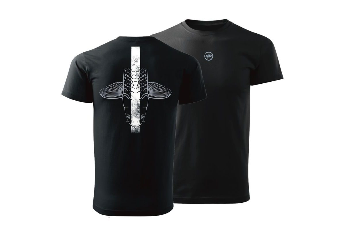 Giants fishing Tričko pánské černé Šupináč hlava