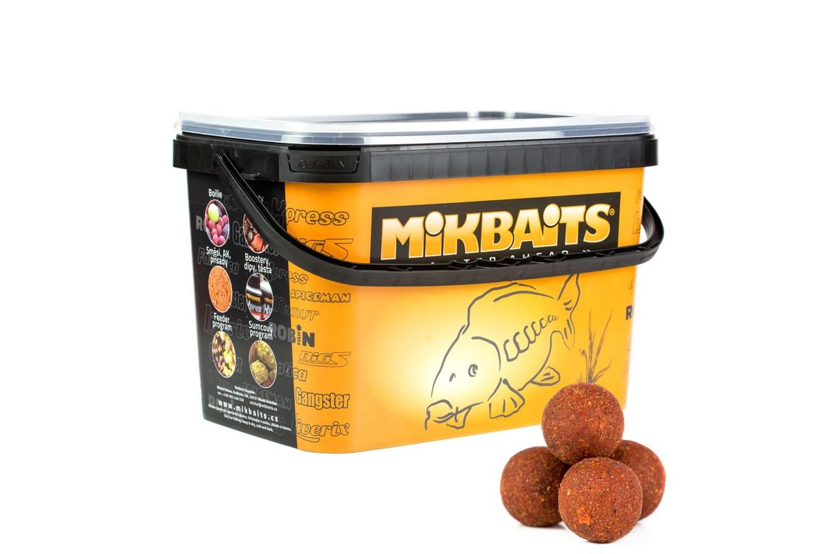 Mikbaits Boilie Spiceman Pikantní Švestka 10kg