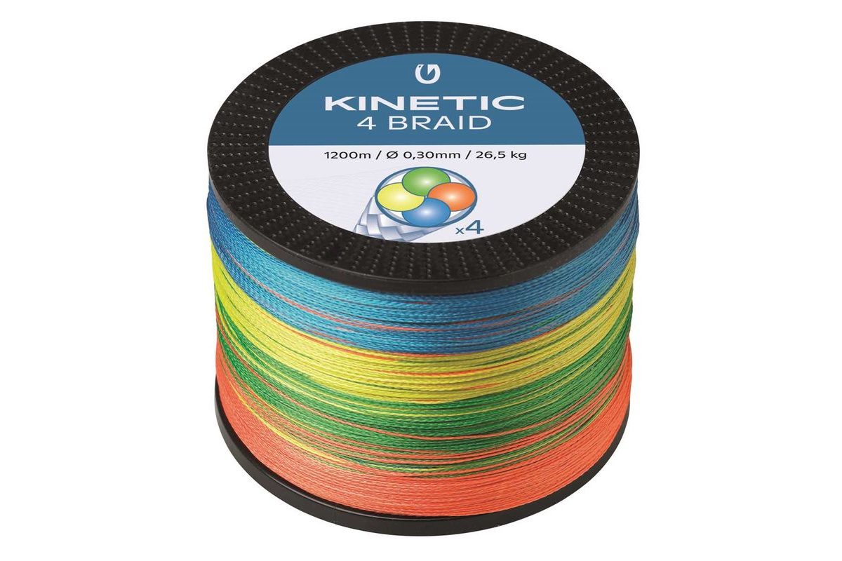 Kinetic Šňůra 4 Braid Multi Colour 1200m