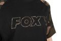Fox Triko Black / Camo Outline T-Shirt