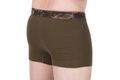 Fox Trenky Boxer Shorts Khaki/Čierne 2ks
