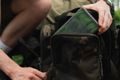 Korda Taška Compac Framed Carryall Small Dark Kamo