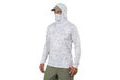 Grundéns UV Tričko Tough Sun Masked Hoodie Squall Camo