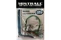 Mistrall Ocelové lanko Návazec s trojháčkem 2ks