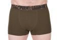 Fox Trenky Boxer Shorts Khaki/Čierne 2ks