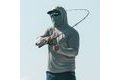 Grundéns UV Tričko Tough Sun Masked Hoodie Iceberg