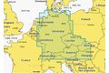 Navionics+ Mapy Nemecko, Česko, Rakúsko, Balaton