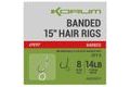 Korum Hotové nadväzce Banded Hair Rigs 15" 8ks