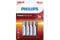 Philips Baterie Powerlife mikrotužka LR03 AAA 4ks