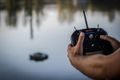 Devict Zavážecí loďka Catamaran Fishing robot