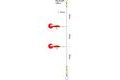 Kinetic Návazec Sabiki Twister XL vel.8/0 Red/Black/Gold